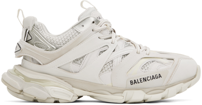 Balenciaga Off-white Track Sneakers In 9000 White