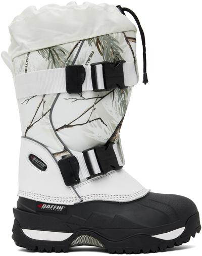 Shop Baffin Off-white Impact Boots In Snow Camo Cm1