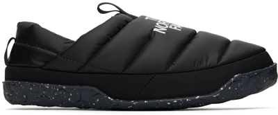 Shop The North Face Black Nuptse Mules In Ky4 Tnf Black/tnf Wh