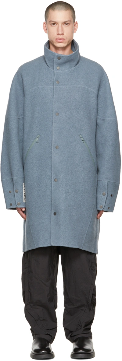 Shop A. A. Spectrum Gray Manua Coat In Pewter Grey
