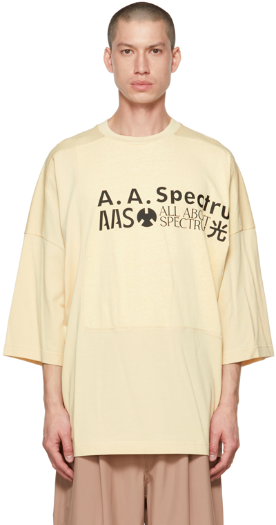 Shop A. A. Spectrum Yellow Portrait T-shirt In Soy Bean