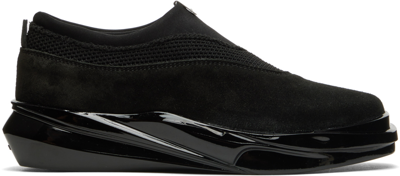 Shop Alyx Black Slip On Mono Sneakers In Blk0001 Black