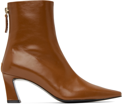 Shop Reike Nen Brown Slim Lined Ankle Boots