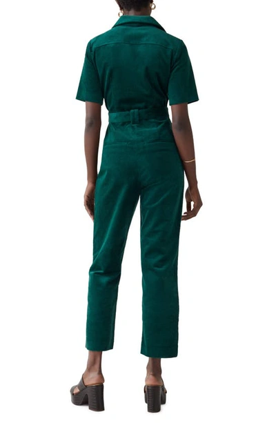 Other Stories Belted Corduroy Jumpsuit In Dark Green ModeSens