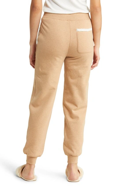 Shop Ugg Daylin Fleece Lined Stretch Cotton Joggers In Heather Camel