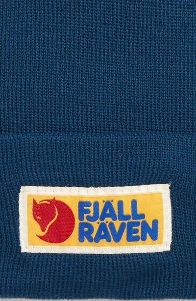 Shop Fjall Raven Vardag Knit Beanie In Storm