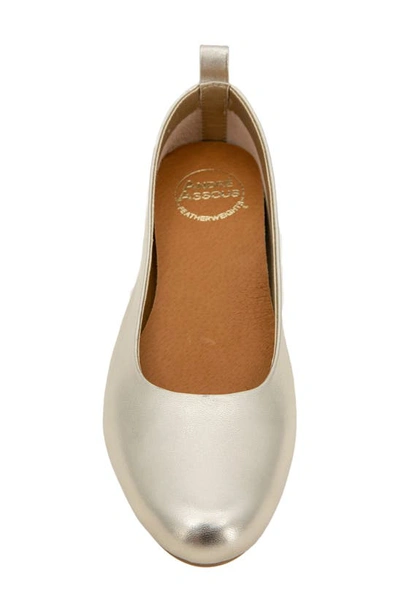 Shop Andre Assous Nalah Ballet Flat In Platino