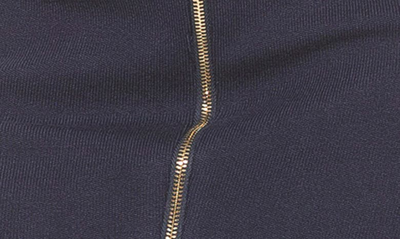 Alexia Admor Ariana Midi Pencil Skirt In Navy