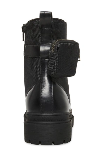 Shop Madden Kellur Combat Boot In Black Mesh