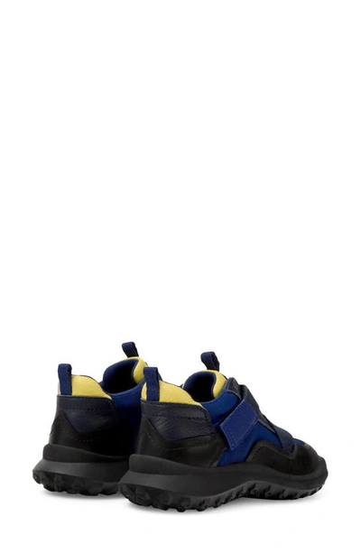 Shop Camper Kids' Crclr Sneaker In Black/ Yellow/ Blue