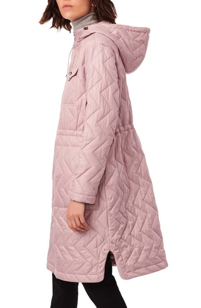 Shop Bernardo Zigzag Quilted Water Resistant Recycled Polyester Jacket In Lilac Haze