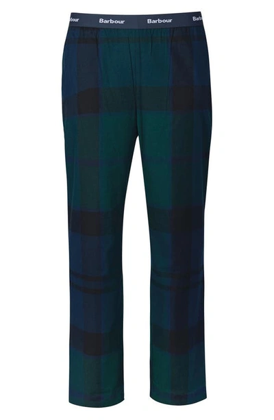 Shop Barbour Stirling Short Sleeve Stretch Cotton Pajamas In Classic Tartan