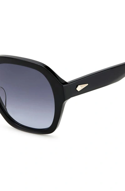 Rag & Bone 53mm Gradient Square Sunglasses In Black