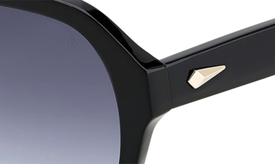 Rag & Bone 53mm Gradient Square Sunglasses In Black