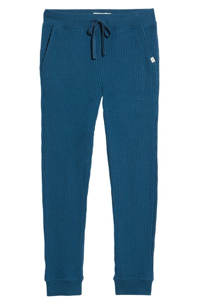Shop Ugg Glover Thermal Knit Pajama Pants In Midnight Blue