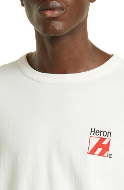 Shop Heron Preston Censored Herons Short Sleeve Graphic Tee In White Multic