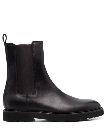 Shop Paul Smith Leather Ankle Boot In Black