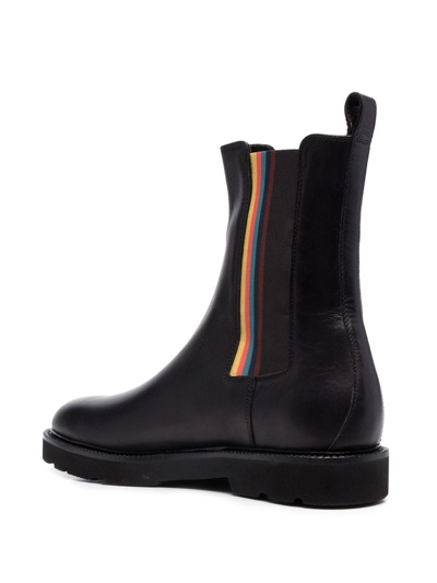 Shop Paul Smith Leather Ankle Boot In Black