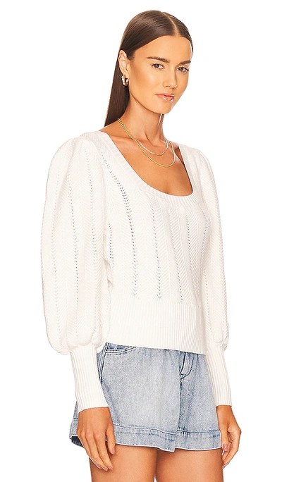Shop Minkpink Harper Cropped Sweater In White