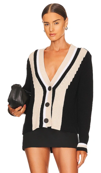 Shop 525 Varsity Cardigan In Black Multi