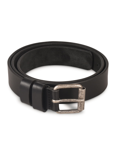 Shop Aspesi Classic Buckled Belt In Black
