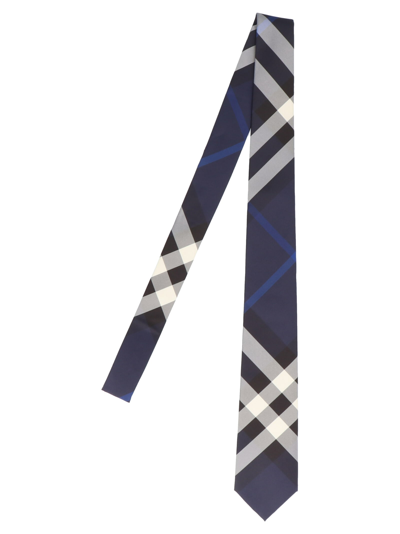 Shop Burberry Manston Tie In Blue