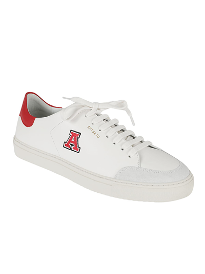 Shop Axel Arigato Clean 90 Varsity Sneakers In White/red