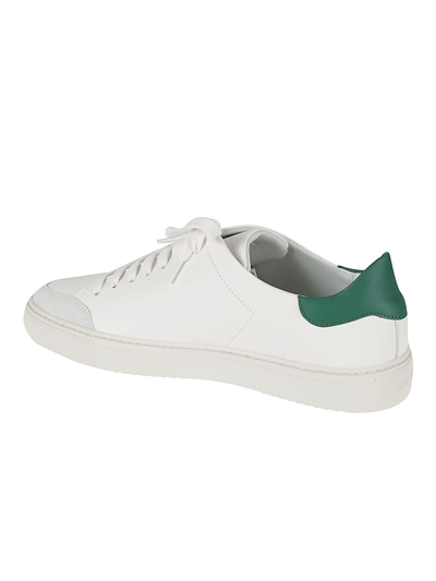 Shop Axel Arigato Clean 90 Varsity Sneakers In White/kale Green