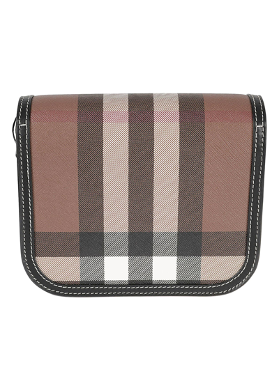 Burberry: Brown Exaggerated Check Coin Pouch
