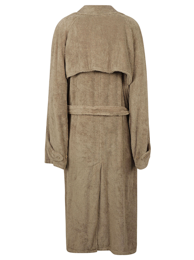 Shop Balenciaga Towel Trench In Dune