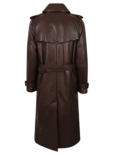 Shop Burberry Waterloo Trench In Dark Truffle Brown