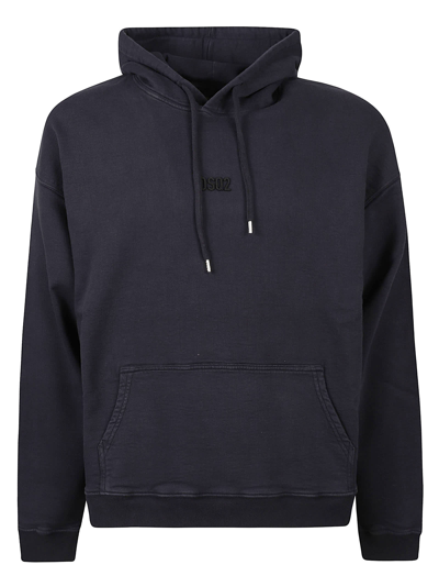 Shop Dsquared2 Mini  Hoodie In Dark Blue