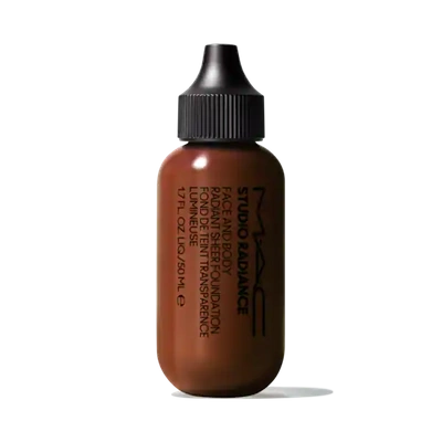Shop Mac Studio Radiance Face And Body Radiant Sheer Foundation In N8 Brown, Size: 50ml