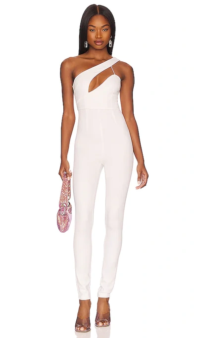 Shop Superdown Tiasha Asymmetrical Jumpsuit In White