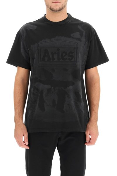 Shop Aries 'mega Temple' T-shirt In Multicolor