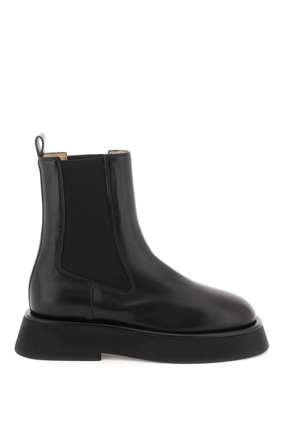 Shop Wandler 'rosa' Leather Ankle Boots In Black