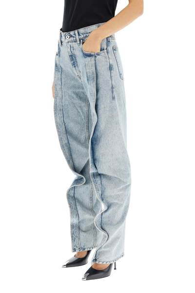 Shop Y/project Y Project Banana Slim Jeans In Blue