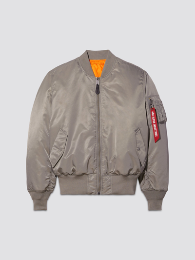 Shop Alpha Industries Ma-1 Bomber Jacket (heritage) In Gunmetal