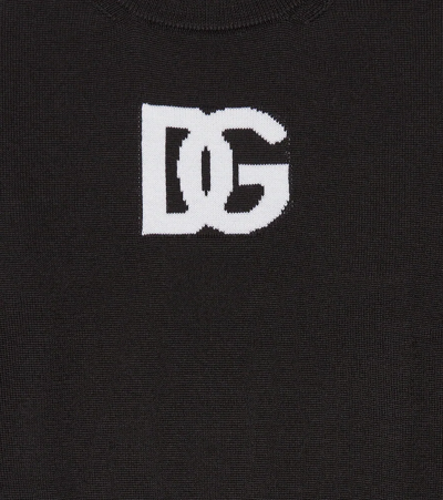 Dolce & Gabbana Logo Wool Sweater In Combined Colour