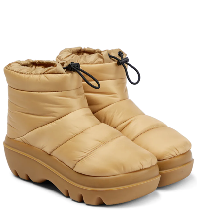 Shop Proenza Schouler Storm Quilted Snow Boots In Amber
