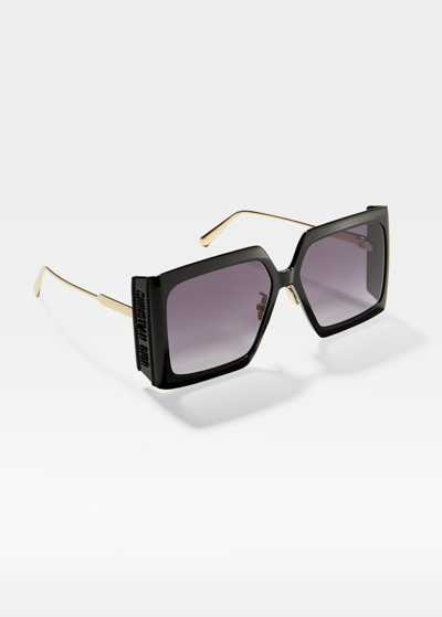 Shop Dior Solar S2u Sunglasses In Black