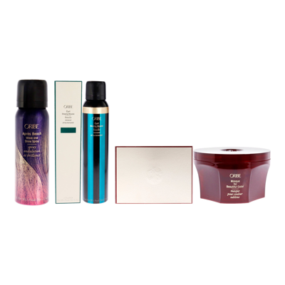 Shop Oribe Curl Shaping Mousse And Masque For Beautiful Color And Apres Beach Wave And Shine Spray Kit By  In Multi