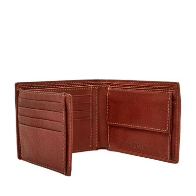 Fossil Men's Lufkin Leather Traveler In Brown