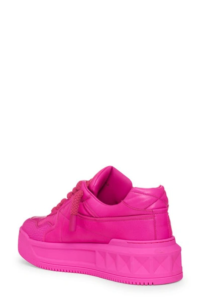 Shop Valentino One-stud Low Top Sneaker In Pink Pp