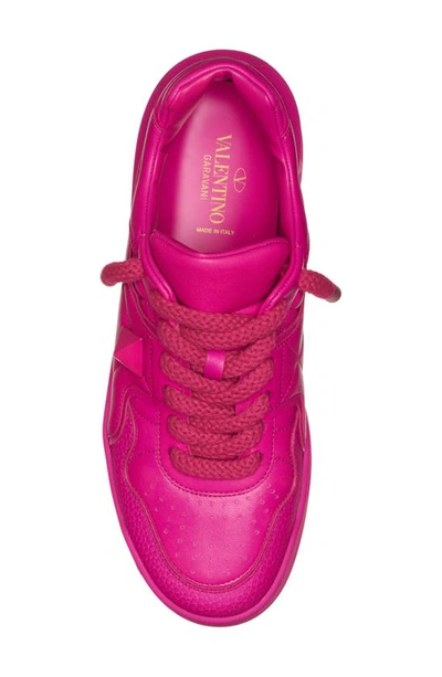 Shop Valentino One-stud Low Top Sneaker In Pink Pp