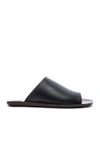 SEE BY CHLOÉ Leather Flat Slide Sandals