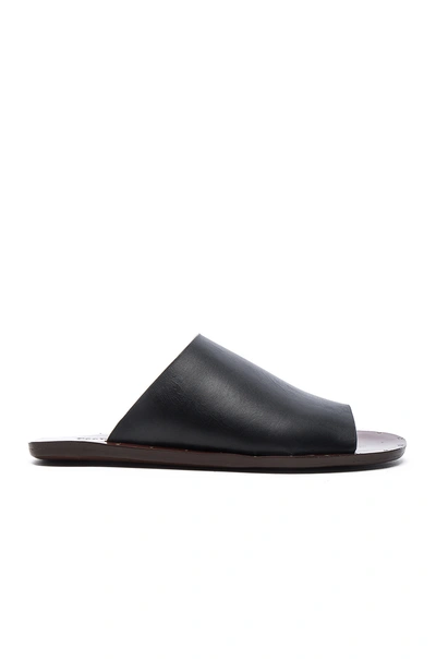 See By Chloé Black Calf Leather Larmar Sandals