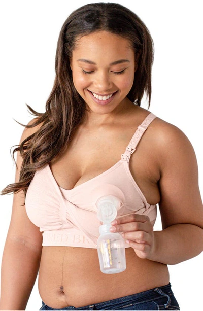 Shop Kindered Bravely Sublime Hands-free Pumping/nursing Bra In Pink Heather