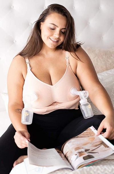 Shop Kindered Bravely Sublime Hands-free Pumping/nursing Bra In Pink Heather