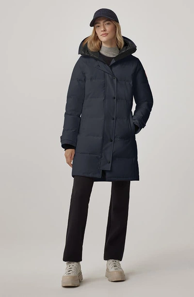 Canada Goose Shelburne Water Resistant 625 Fill Power Down Parka In Blue